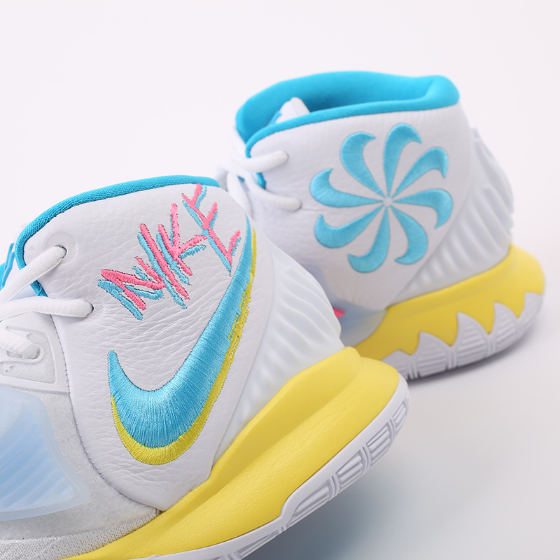 мужские белые баскетбольные кроссовки Nike Kyrie 6 BQ4630-101 - цена, описание, фото 8