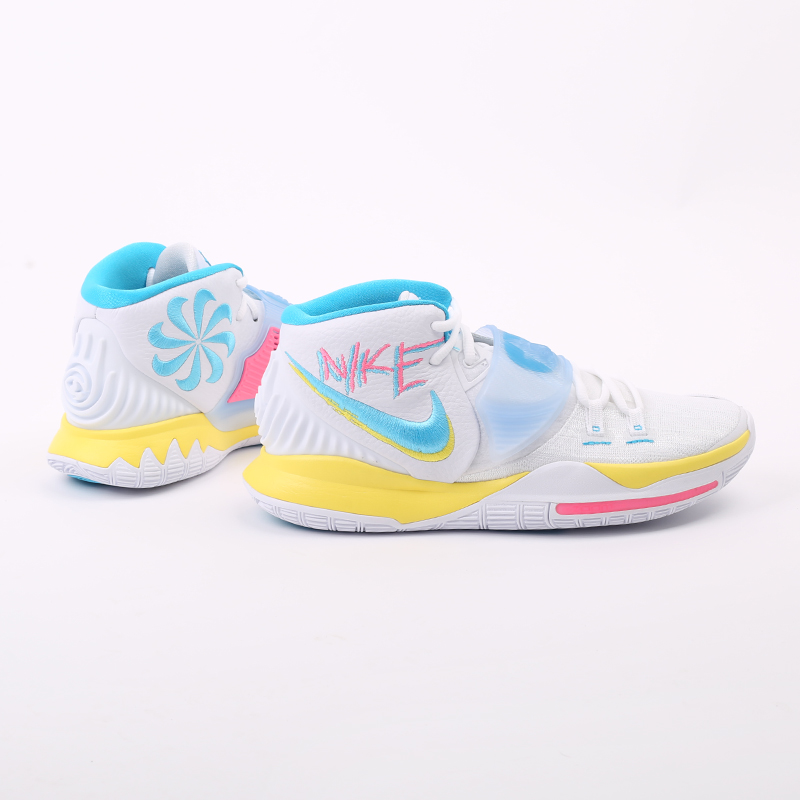мужские белые баскетбольные кроссовки Nike Kyrie 6 BQ4630-101 - цена, описание, фото 3