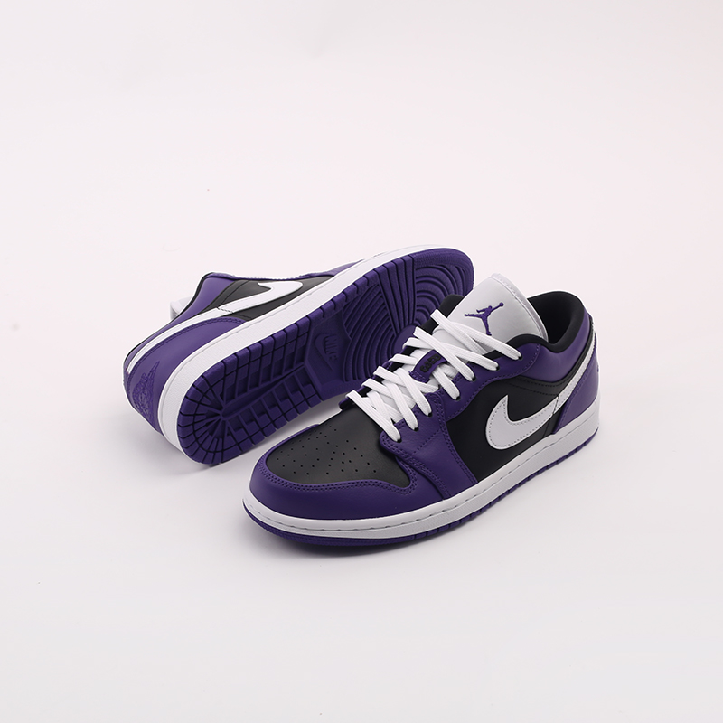 мужские фиолетовые кроссовки Jordan 1 Low 553558-501 - цена, описание, фото 3