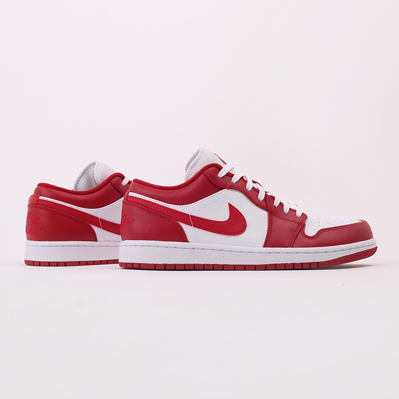 мужские красные кроссовки Jordan 1 Low 553558-611 - цена, описание, фото 2