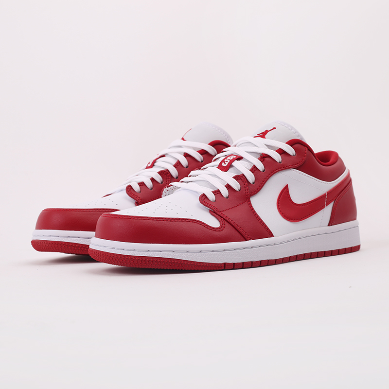 мужские красные кроссовки Jordan 1 Low 553558-611 - цена, описание, фото 4