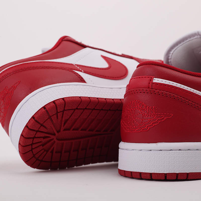 мужские красные кроссовки Jordan 1 Low 553558-611 - цена, описание, фото 7