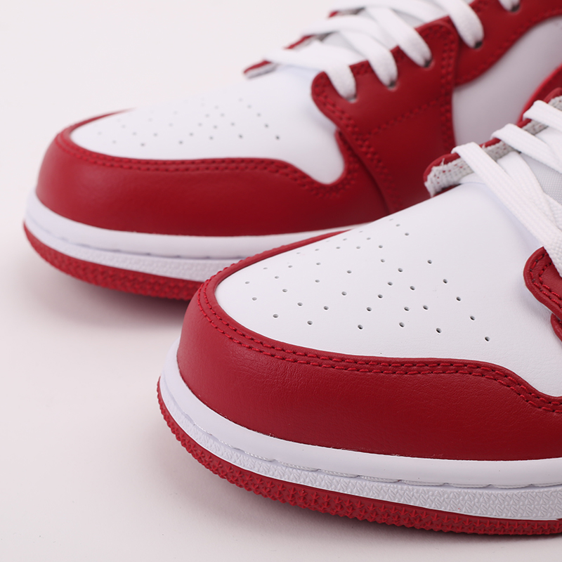 мужские красные кроссовки Jordan 1 Low 553558-611 - цена, описание, фото 6