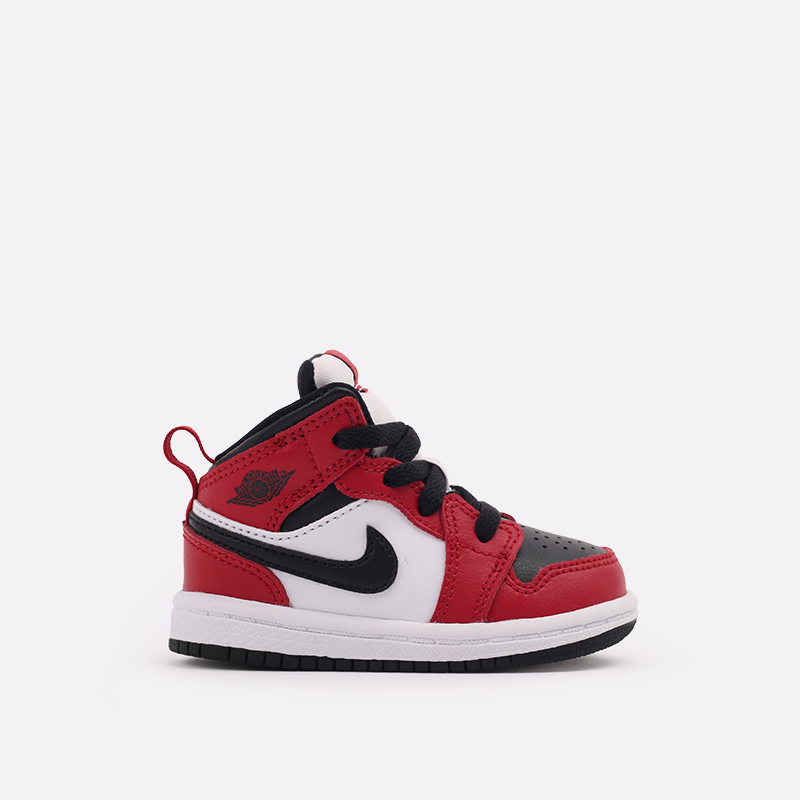детские красные кроссовки Jordan 1 Mid (TD) 640735-069 - цена, описание, фото 1