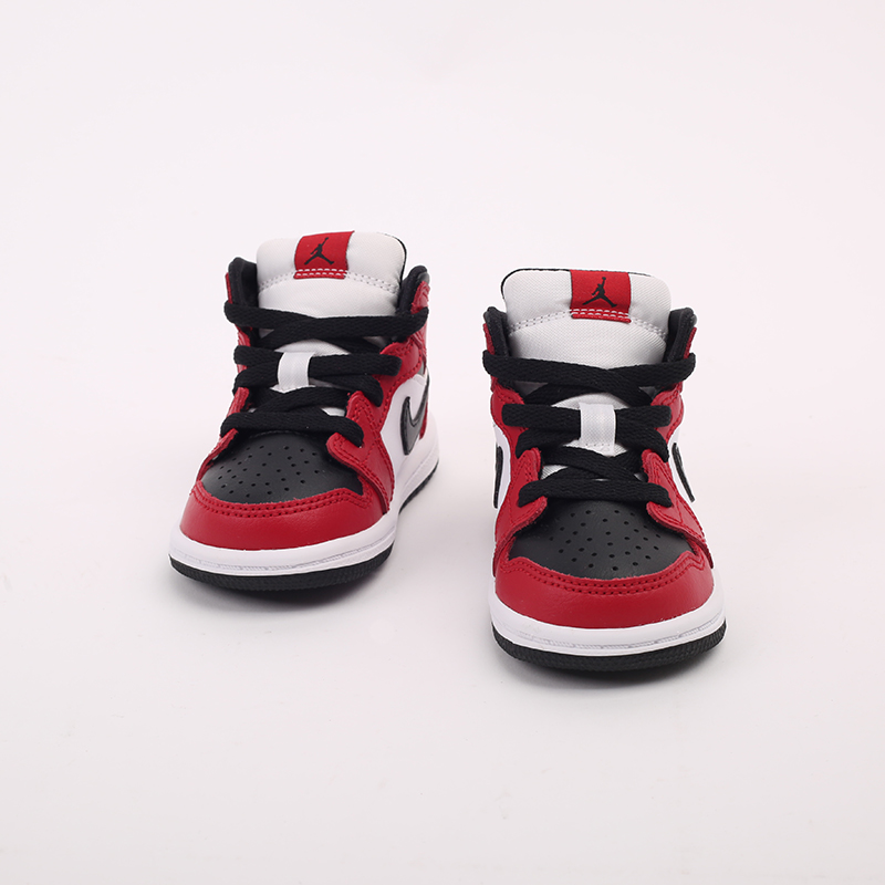 детские красные кроссовки Jordan 1 Mid (TD) 640735-069 - цена, описание, фото 3