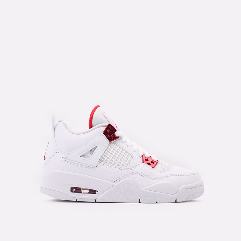 женские белые кроссовки Jordan 4 Retro (GS) 408452-112 - цена, описание, фото 1