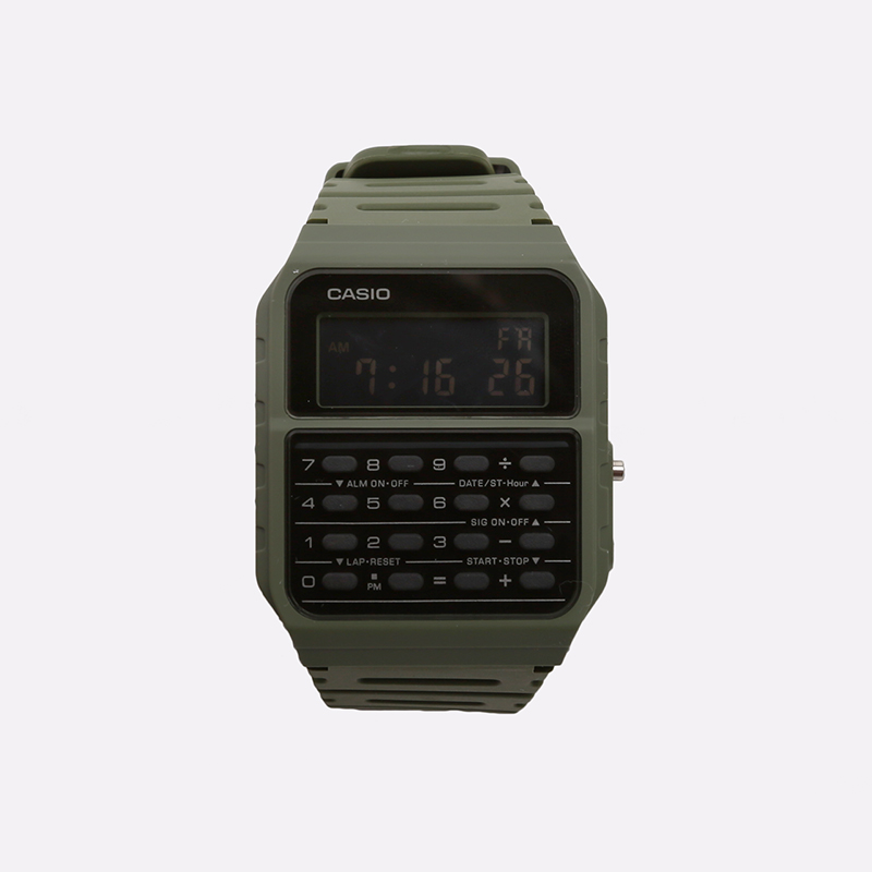  зеленые часы Casio Vintage CA-53WF-3BEF - цена, описание, фото 1