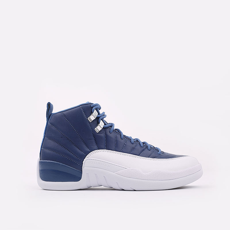 

Кроссовки Jordan, Синий;белый, 12 Retro
