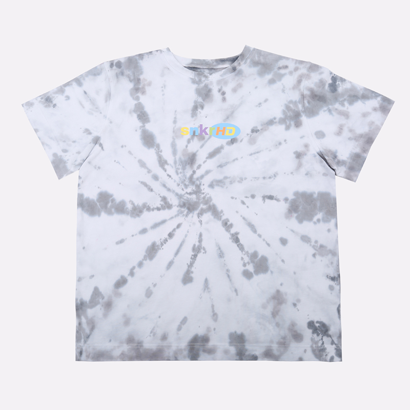 мужская белая футболка Sneakerhead Tie Dye Snk shirtSW-grey - цена, описание, фото 1
