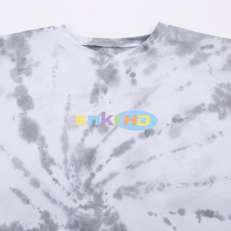 мужская белая футболка Sneakerhead Tie Dye Snk shirtSW-grey - цена, описание, фото 2