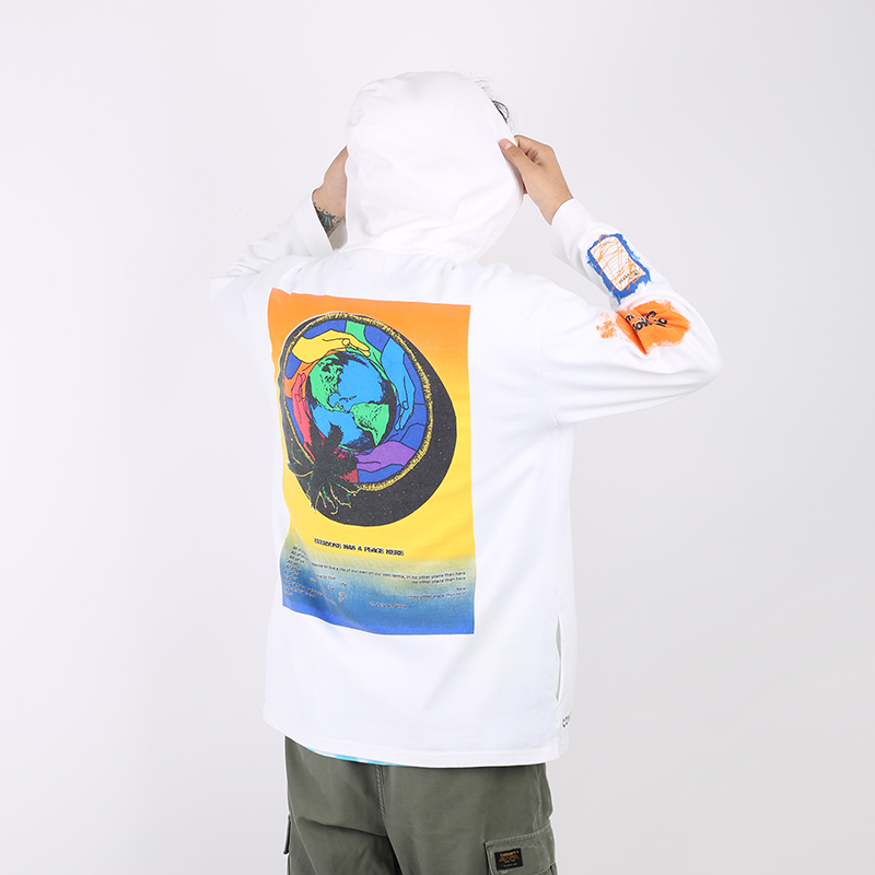 Мужская толстовка Converse x Rokit Hoodie (10020773102)  - цена, описание, фото 2