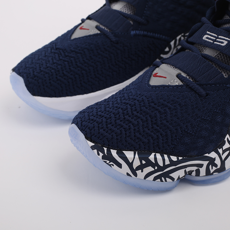 мужские синие баскетбольные кроссовки Nike Lebron XVII FP CT6047-400 - цена, описание, фото 5