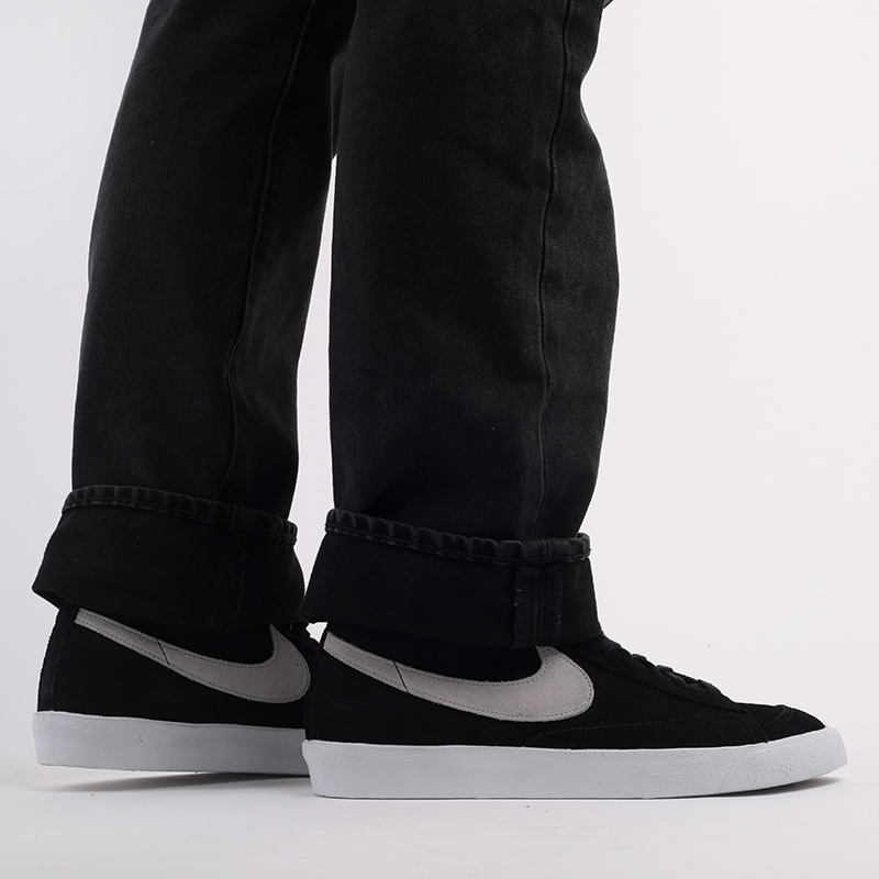 мужские черные кроссовки Nike Blazer Mid '77 Suede CI1172-002 - цена, описание, фото 8