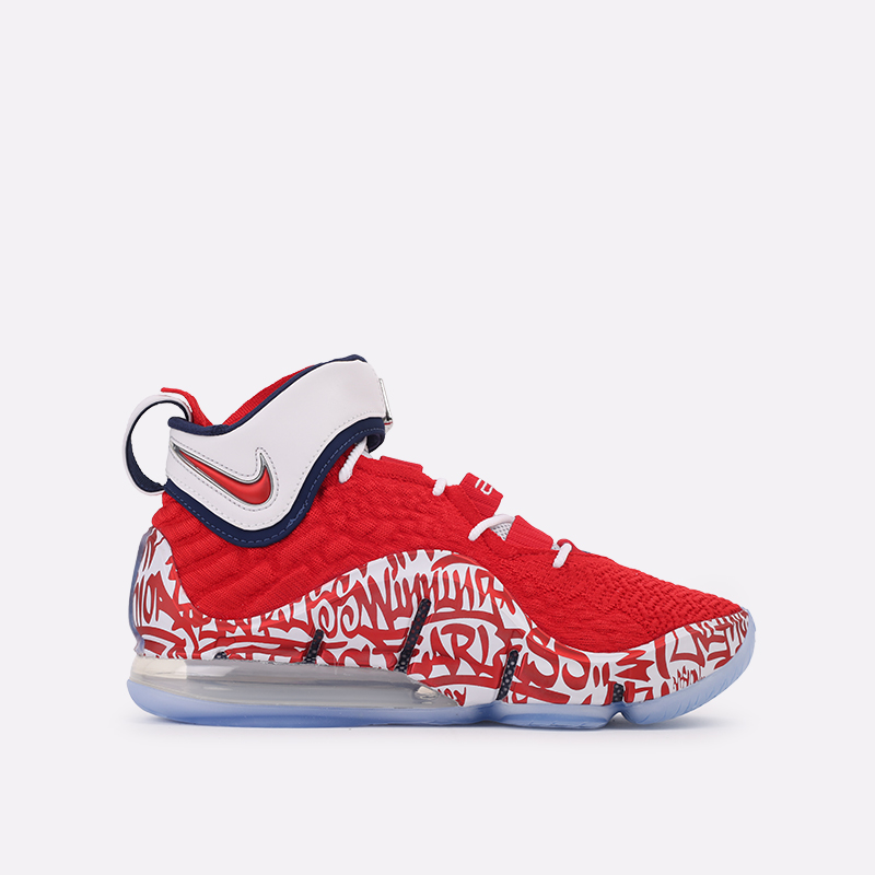 мужские красные баскетбольные кроссовки Nike Lebron XVII FP CT6047-600 - цена, описание, фото 1