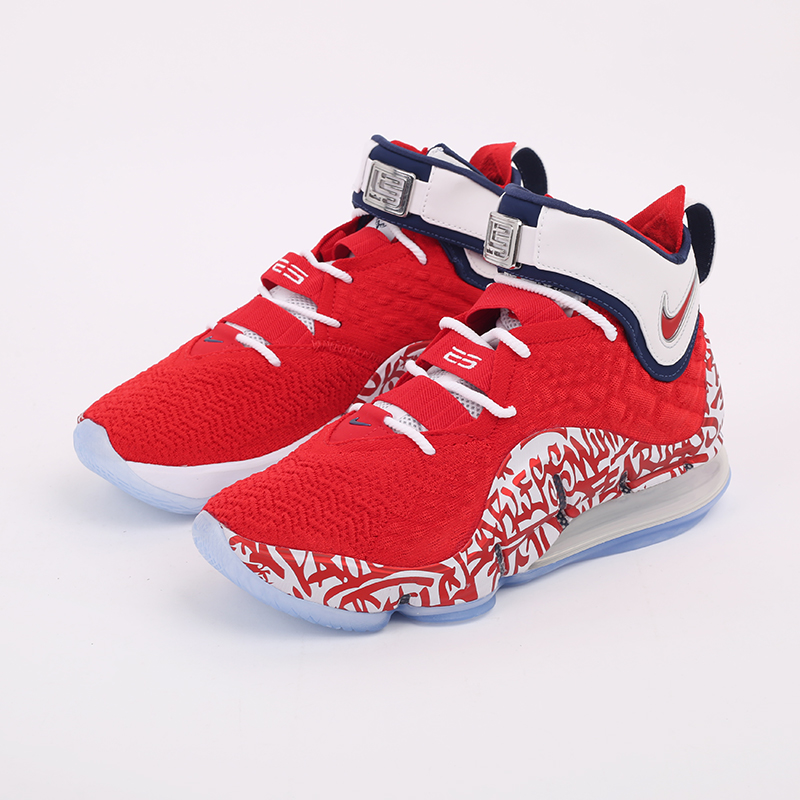 мужские красные баскетбольные кроссовки Nike Lebron XVII FP CT6047-600 - цена, описание, фото 6