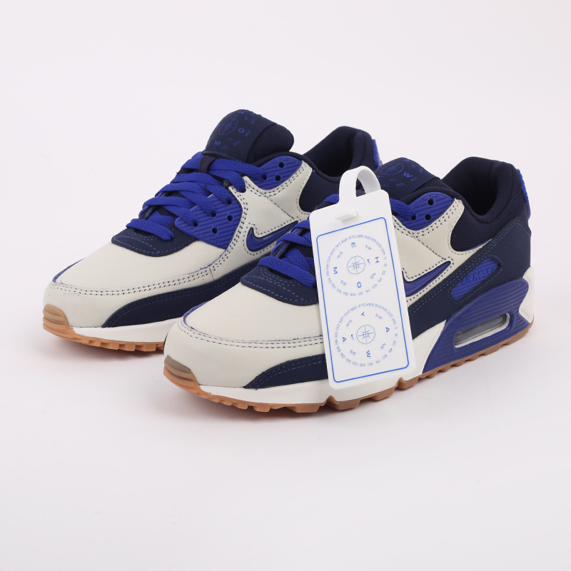 мужские синие кроссовки Nike Air Max 90 PRM CJ0611-102 - цена, описание, фото 4