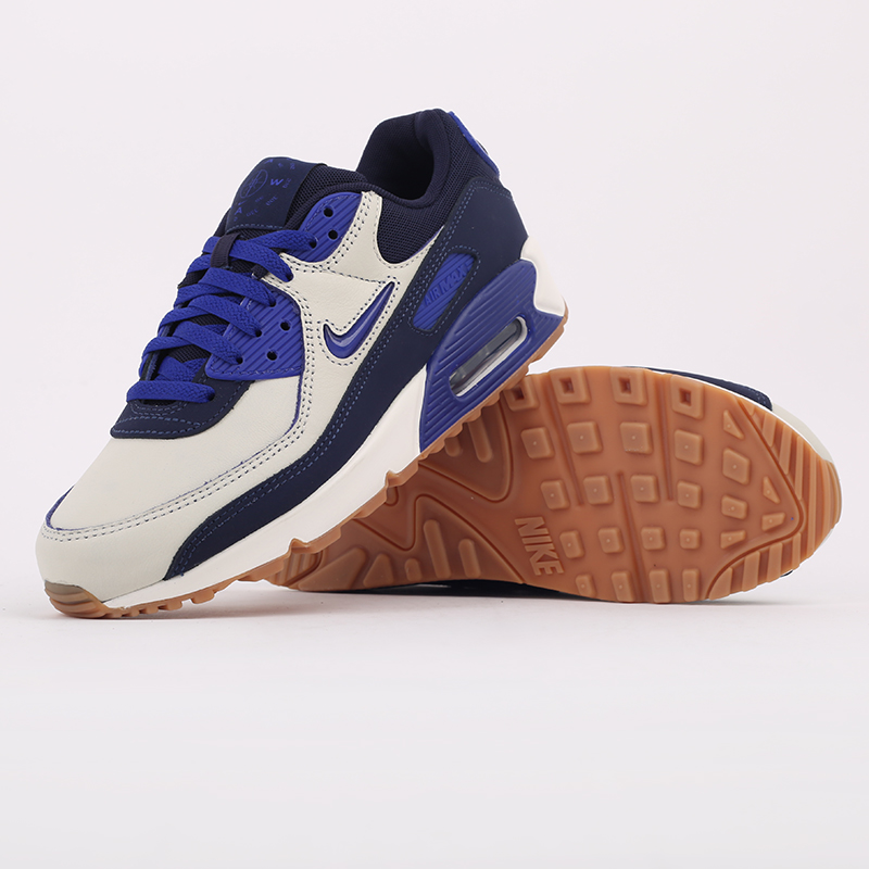 мужские синие кроссовки Nike Air Max 90 PRM CJ0611-102 - цена, описание, фото 5