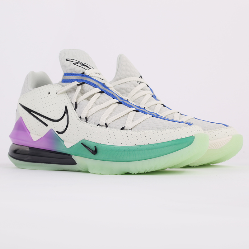 мужские зеленые баскетбольные кроссовки Nike Lebron XVII Low CD5007-005 - цена, описание, фото 2