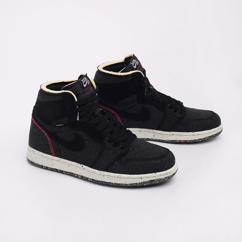  черные кроссовки Jordan 1 High Zoom Air CW2414-001 - цена, описание, фото 3