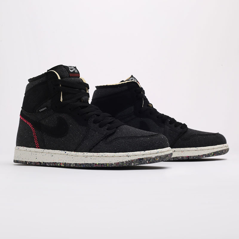  черные кроссовки Jordan 1 High Zoom Air CW2414-001 - цена, описание, фото 2