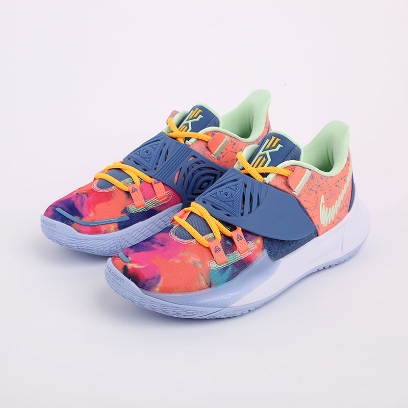 мужские разноцветные баскетбольные кроссовки Nike Kyrie Low 3 CJ1286-600 - цена, описание, фото 6