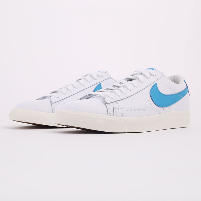 мужские белые кроссовки Nike Blazer Low Leather CI6377-104 - цена, описание, фото 2