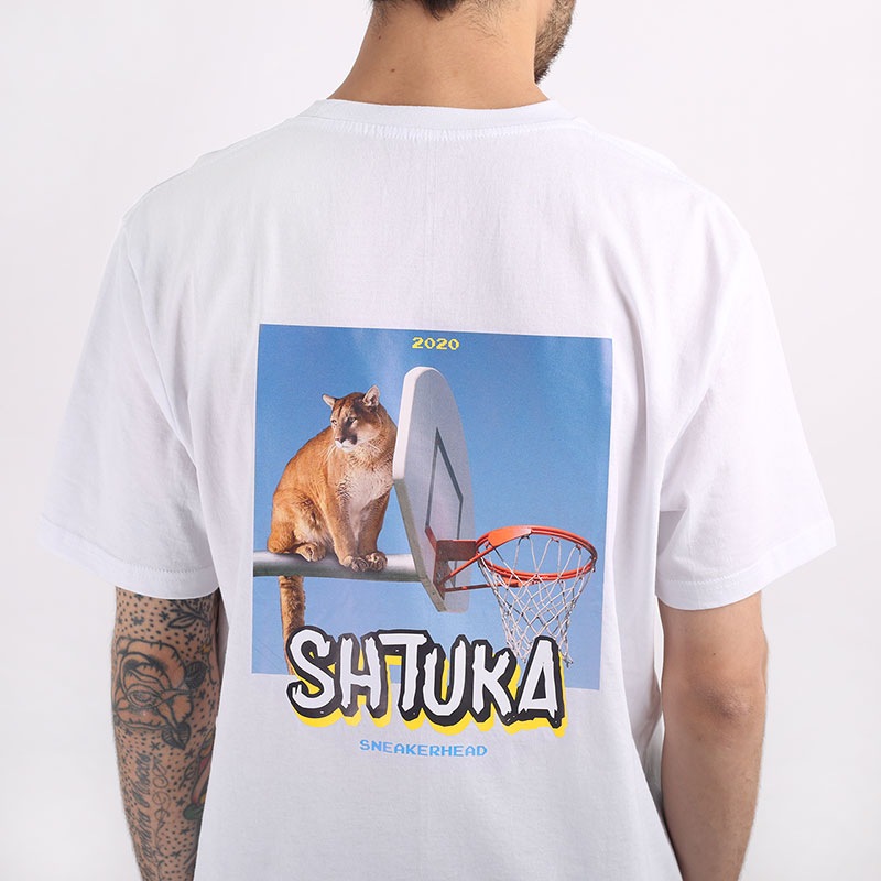 мужская белая футболка Sneakerhead Shtuka Puma Sa-puma-white - цена, описание, фото 2