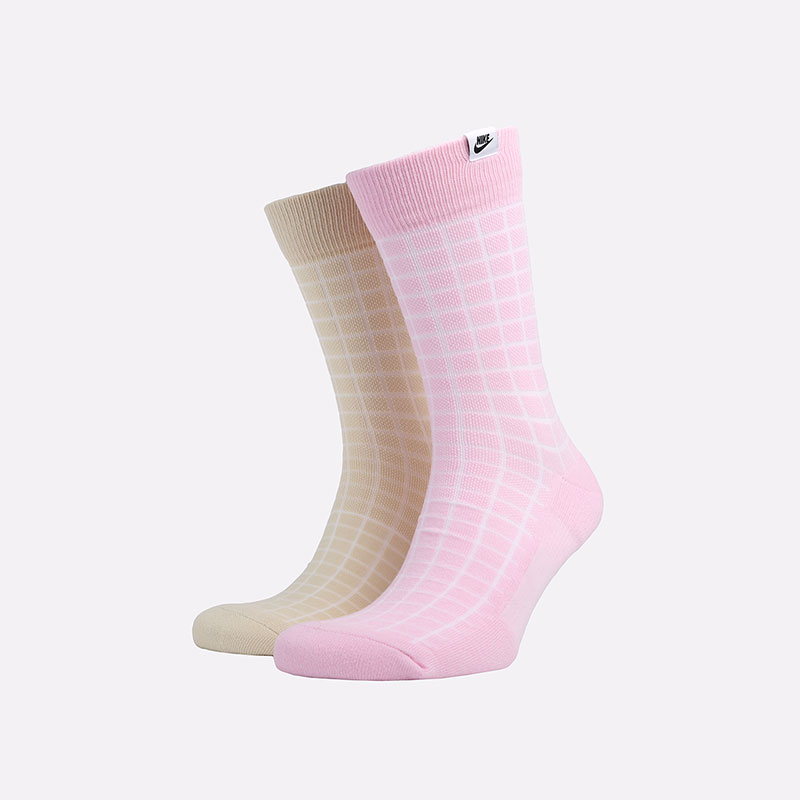 

Носки Nike, Розовый;бежевый, Sneakr Sox 2 Pairs