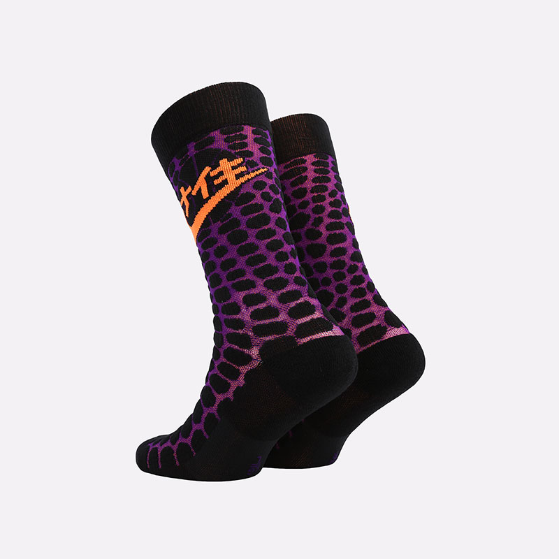 

Носки Nike, Черный;фиолетовый, Snkr Sox Energy Godzilla