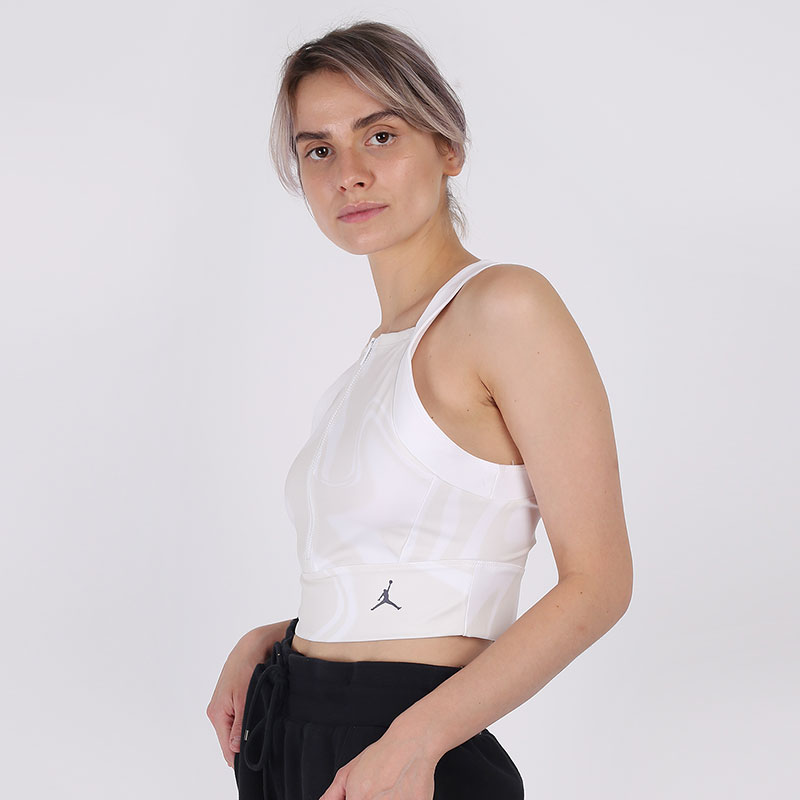 женский белый топ Jordan Utility Crop Top CV7975-100 - цена, описание, фото 2