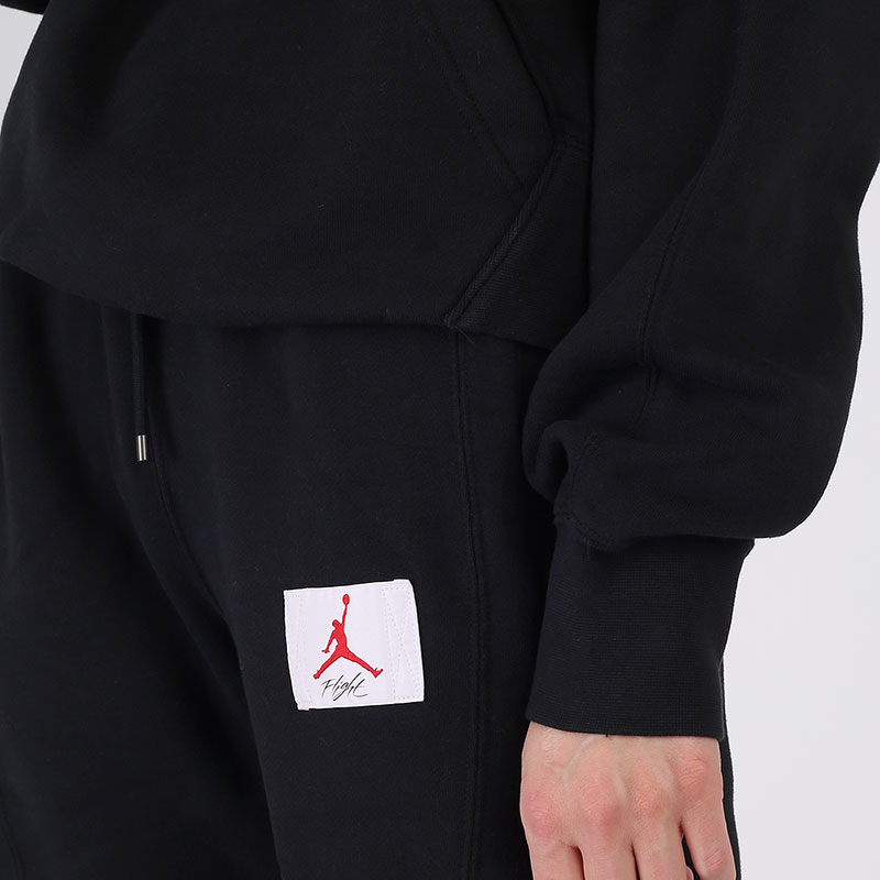женская черная толстовка Jordan Flight Fleece Pullover Hoodie CV7737-010 - цена, описание, фото 4