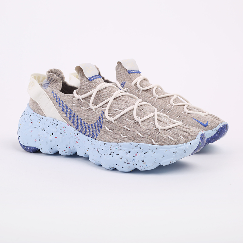 женские бежевые кроссовки Nike WMNS Space Hippie 04 CD3476-101 - цена, описание, фото 2