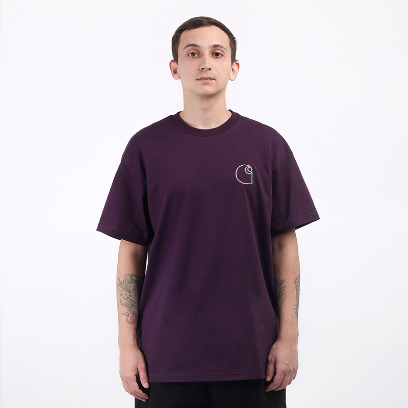 

Футболка Carhartt WIP, Фиолетовый, Commission Logo T-Shirt