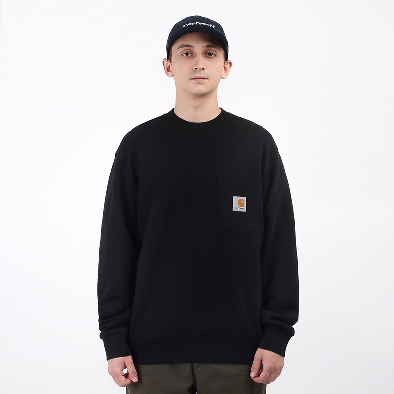 

Толстовка Carhartt WIP, Черный, Pocket Sweat