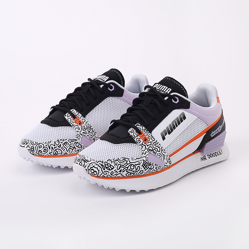 Женские кроссовки PUMA x Mile Rider Mr Doodle (37421501)  - цена, описание, фото 2