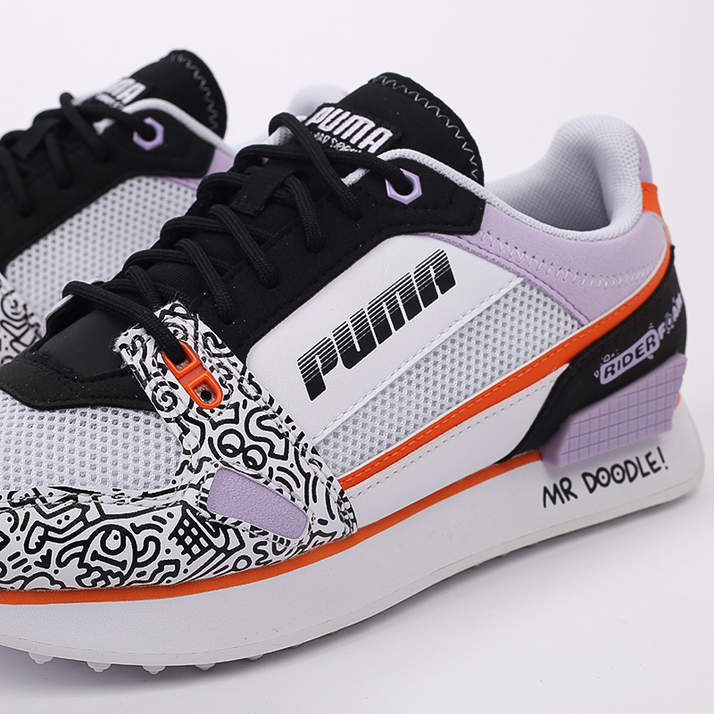 Женские кроссовки PUMA x Mile Rider Mr Doodle (37421501)  - цена, описание, фото 6