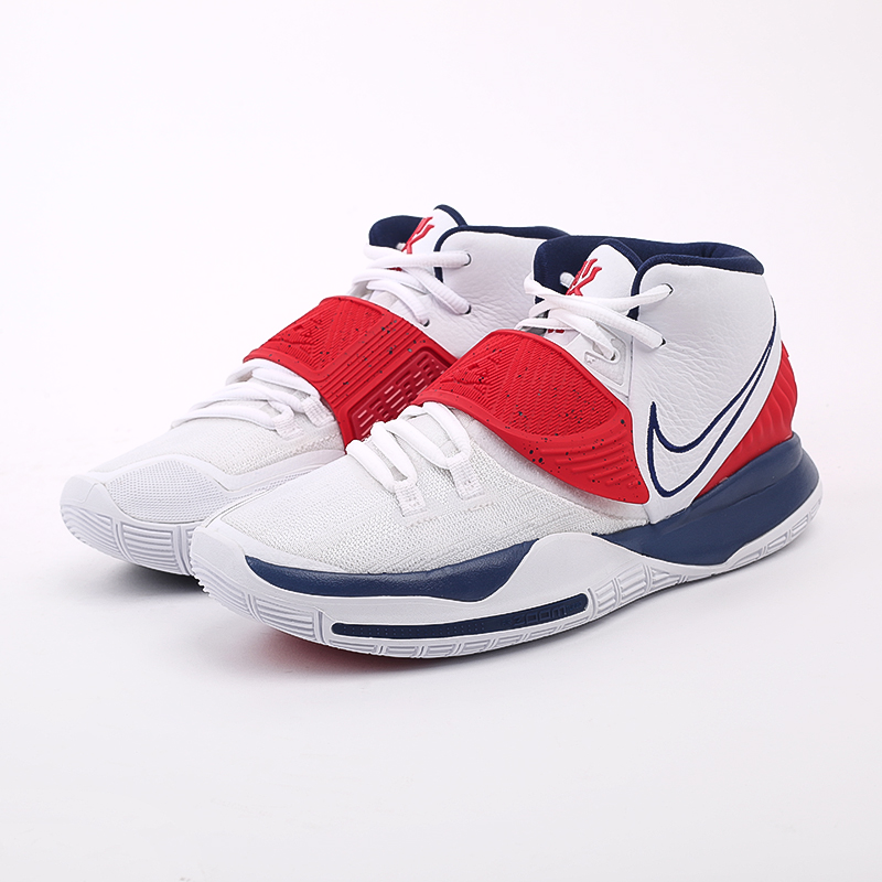  белые баскетбольные кроссовки Nike Kyrie 6 BQ4630-102 - цена, описание, фото 6