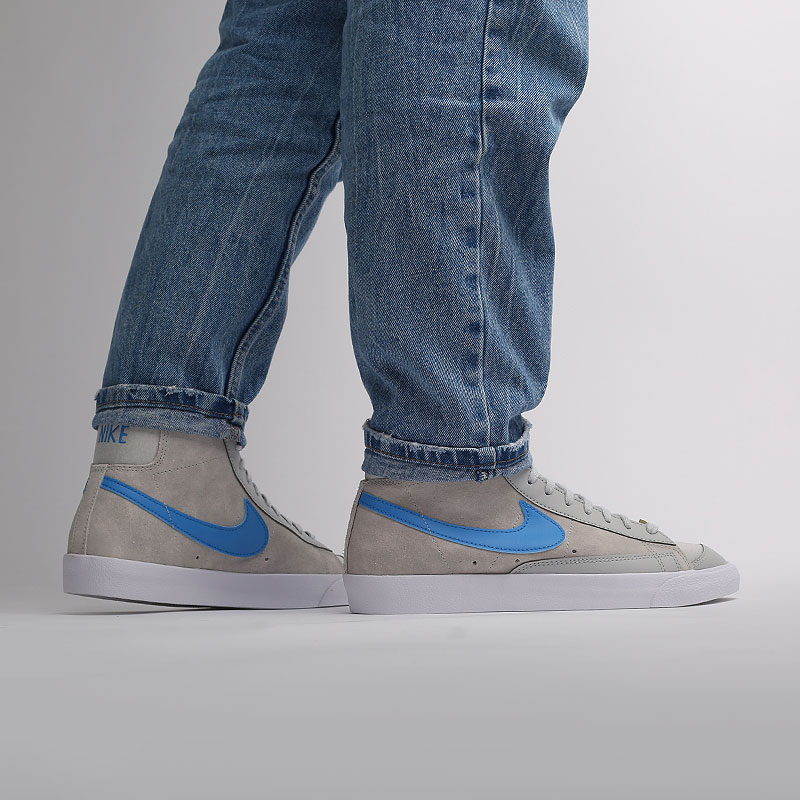 мужские серые кроссовки Nike Blazer Mid `77 NRG EMB CV8927-001 - цена, описание, фото 9