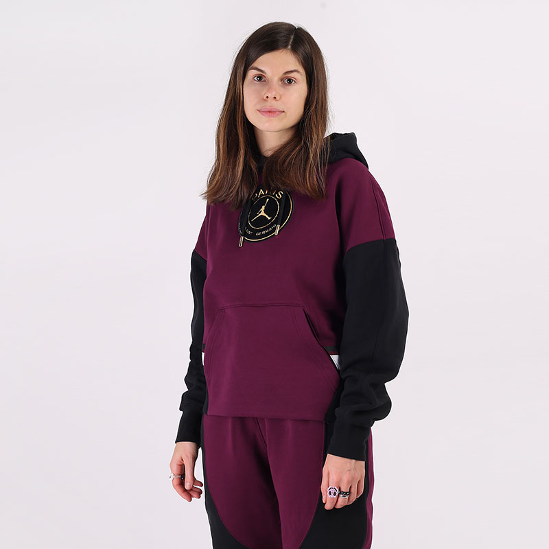 Женская толстовка Jordan Paris Saint-Germain Fleece Hoodie (CU5280-610)  - цена, описание, фото 1