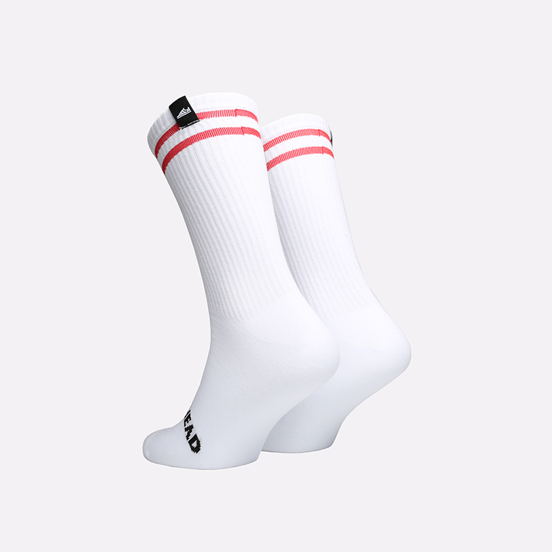 мужские белые носки Sneakerhead 2 Stripes SNKR white-red - цена, описание, фото 2