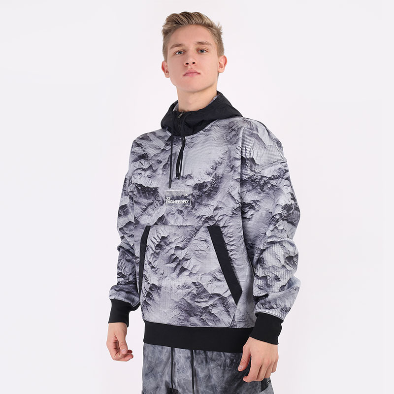 Мужская толстовка Jordan 23 Engineered Printed Pullover Hoodie (CU9148-100)  - цена, описание, фото 1