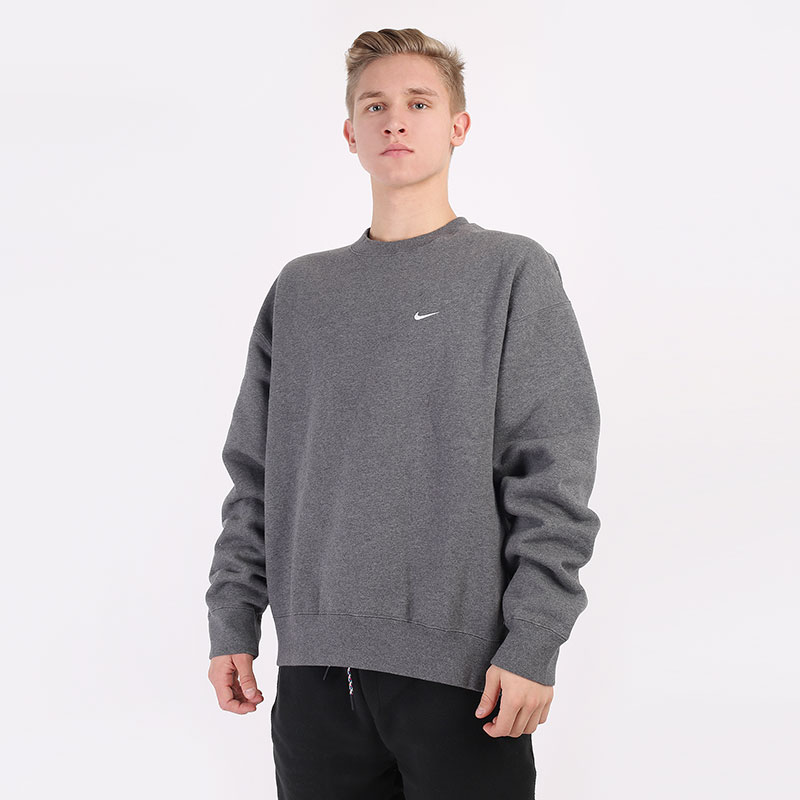 мужская серая толстовка Nike NikeLab Washed Crew CZ5353-071 - цена, описание, фото 1