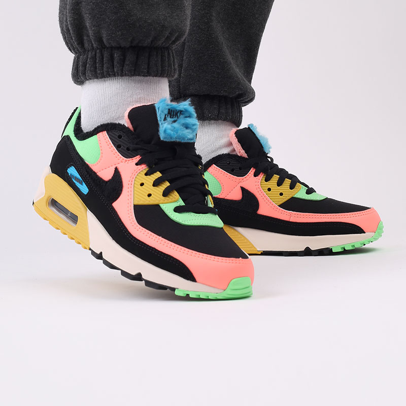 женские разноцветные кроссовки Nike Wmns Air Max 90 PRM CT1891-600 - цена, описание, фото 10
