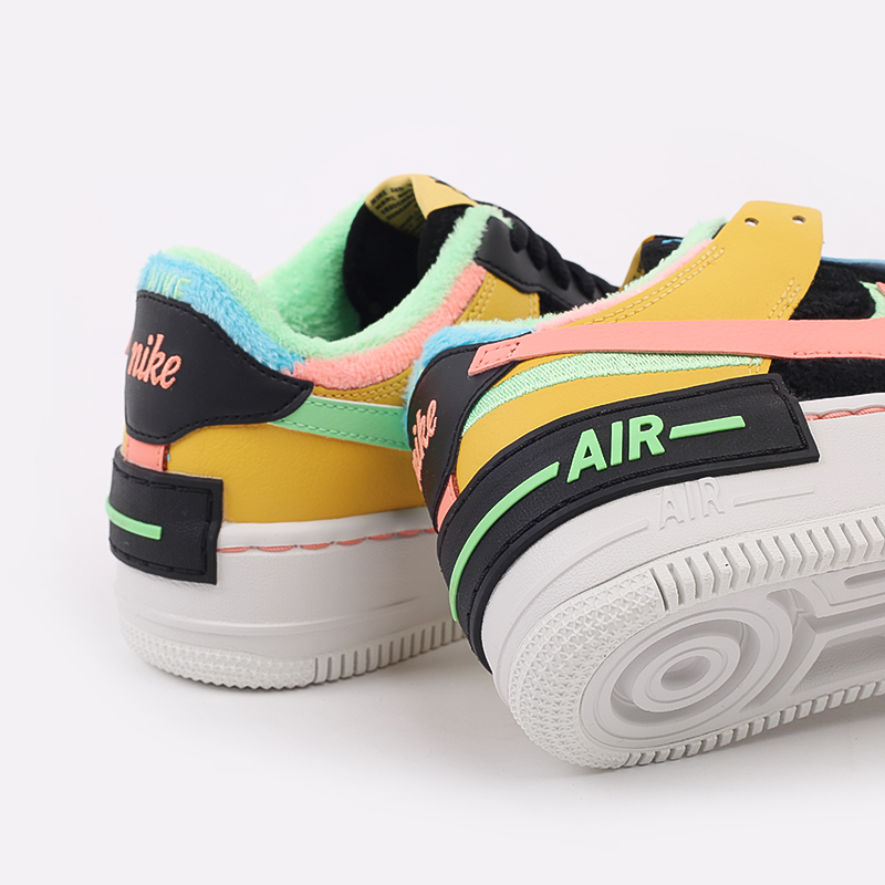 женские разноцветные кроссовки Nike WMNS Air Force 1 Shadow SE CT1985-700 - цена, описание, фото 6