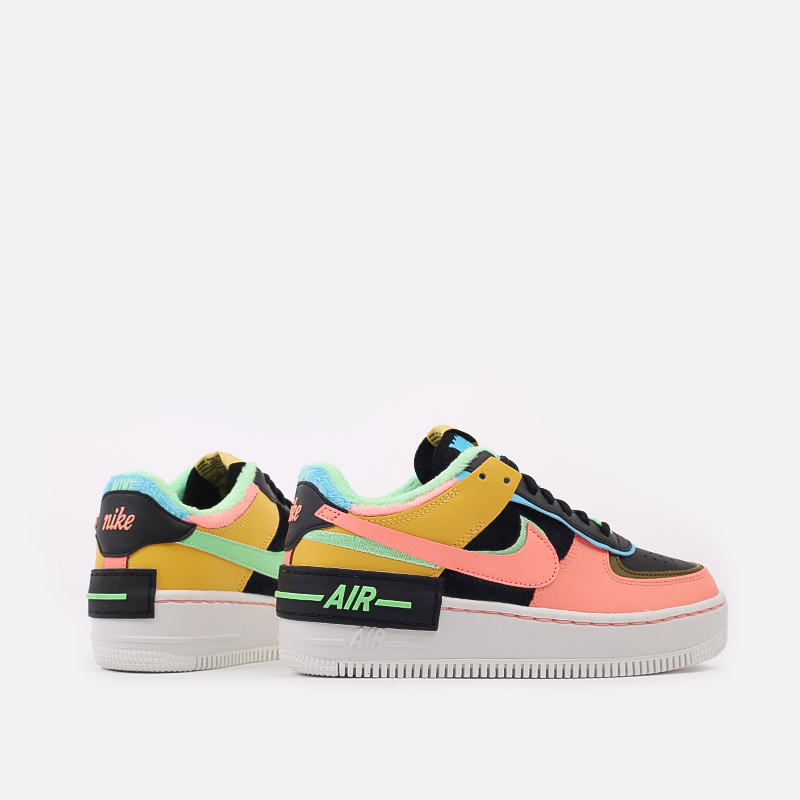 женские разноцветные кроссовки Nike WMNS Air Force 1 Shadow SE CT1985-700 - цена, описание, фото 5