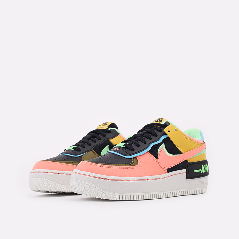 женские разноцветные кроссовки Nike WMNS Air Force 1 Shadow SE CT1985-700 - цена, описание, фото 2