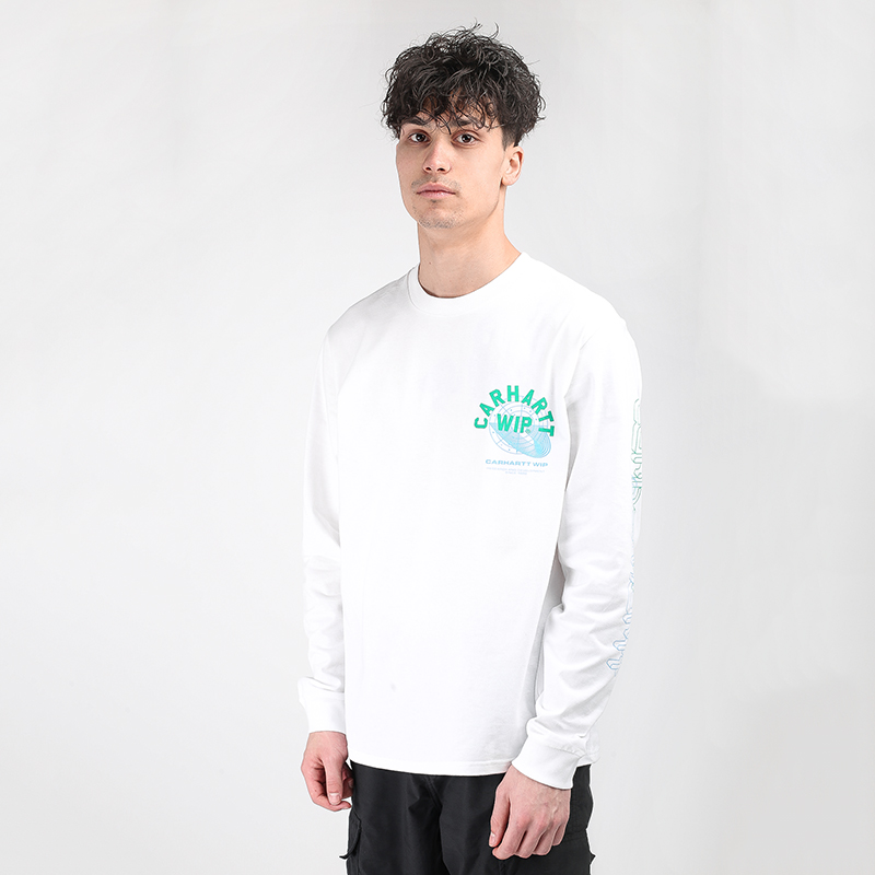 мужская белая футболка Carhartt WIP Remix T-Shirt I028487-white - цена, описание, фото 1