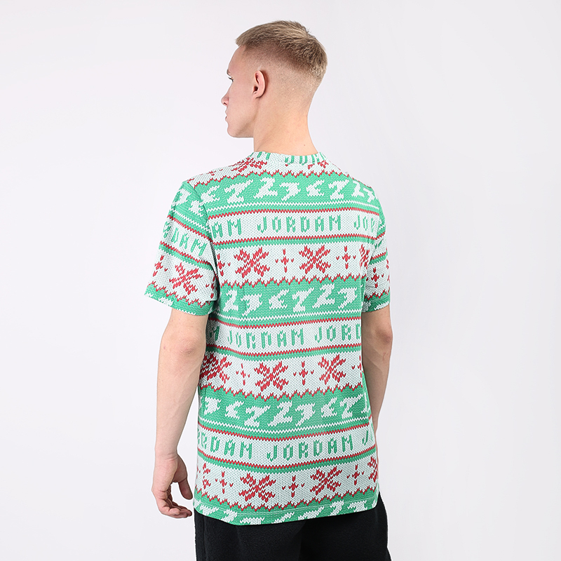 мужская зеленая футболка Jordan Ugly Sweater Crew CT3711-100 - цена, описание, фото 4