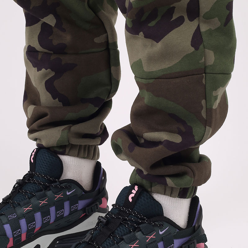 jordan jumpman air all over print camo fleece crew