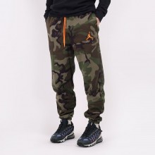 jordan jumpman air all over print camo fleece crew